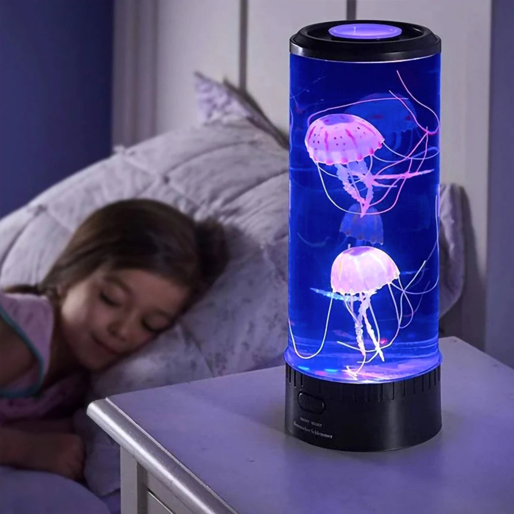 Selestiq™️ Color-Changing Jellyfish Lamp: USB/Battery Powered Table Night Light