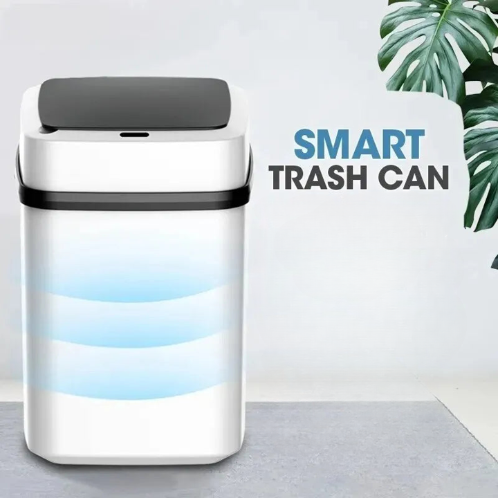 Selestiq™: 13L Sensor Trash Can - Smart Garbage Bucket for Kitchen and Bathroom.