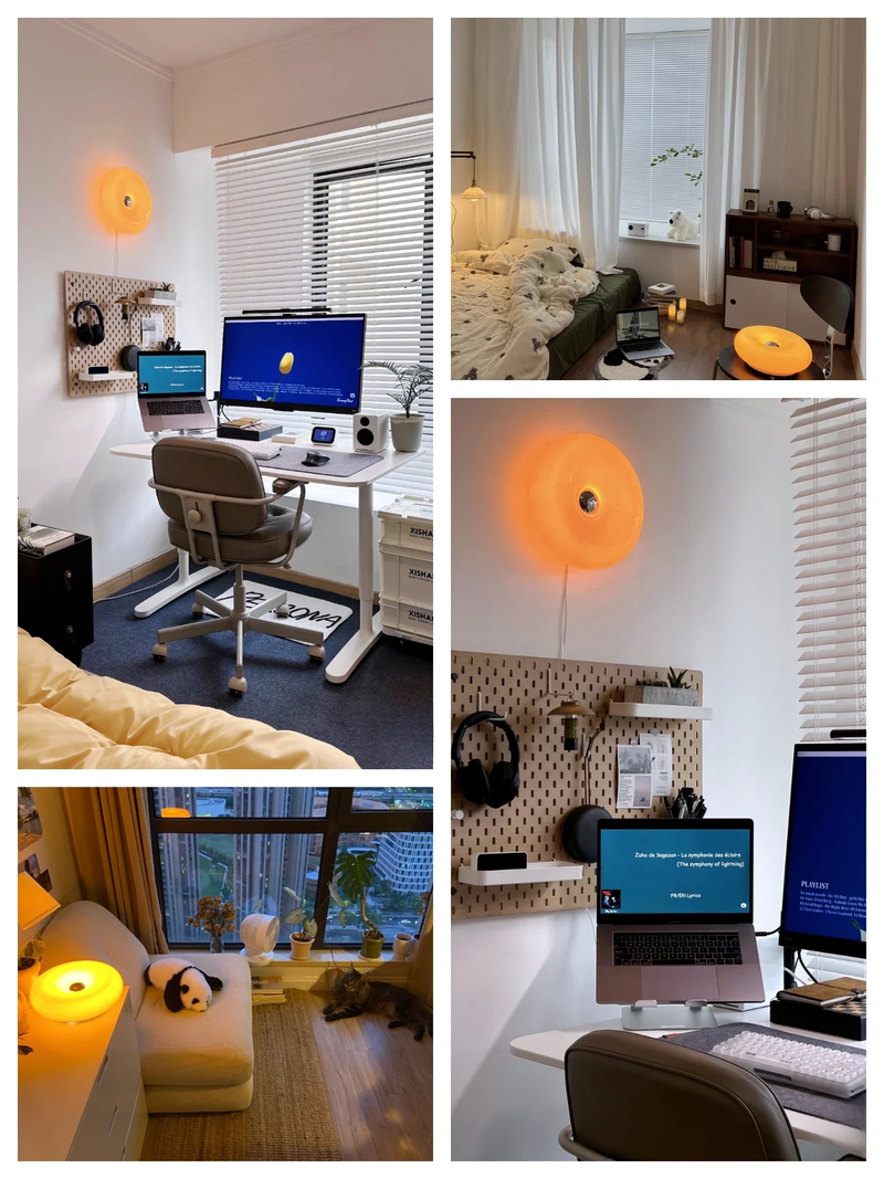  Selestiq™️ Donut Wall Lamp - Retro Elegance for Living Room and Bedroom Atmosphere