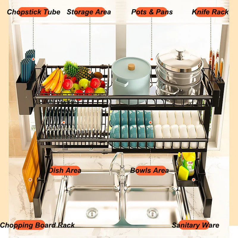  Selestiq™️ Sink Shelf Organizer: Simplify Your Kitchen Storage